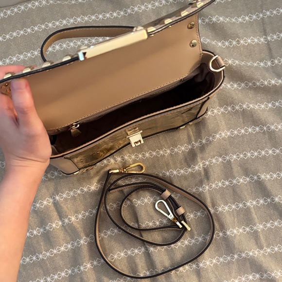 Michael Kors Floral Embossed Gold Handbag - Picture 4 of 4